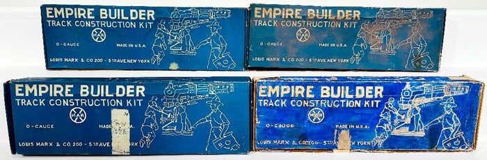 Marx Prewar O Gauge Empire Builder Track Construction Kit Boxed X4 Factory Prototype/Factory Archive