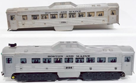 Marx Postwar O Gauge Boston and Maine Budd Power Car and Boston and Maine Power Car body only
