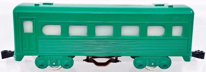 Marx Postwar O Gauge 4 Wheel Green plastic Pullman Car Factory Prototype