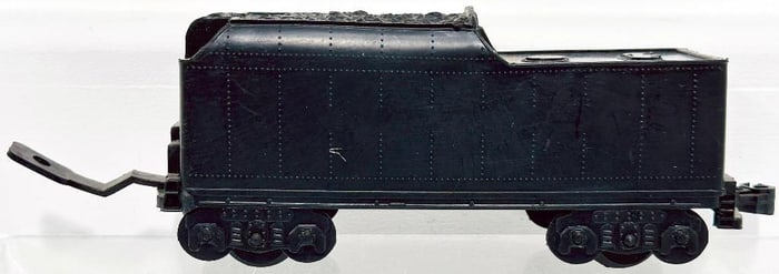 Marx Postwar O Gauge Black Plastic 4 Wheel Tender Factory Prototype