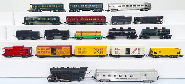 American Flyer Prewar & Postwar S Gauge Assorted Passenger Cars/ Freight Cars/565 Black Loco &Tender (1 of 9)
