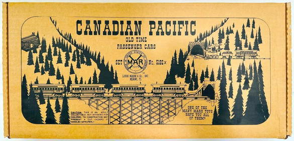 Marx Modern O Gauge Canadian Pacific Old-Time Passenger Cars Set #5192X Boxed (1 of 3)