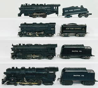 Marx Postwar O Gauge 1666 black Locomotive and NYC Tender/999 black Locomotive and NYC Tender (1 of 13)