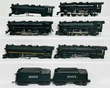 Marx Postwar O Gauge Six (6) Assorted Locomotives and Two (2) Tenders (1 of 7)