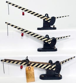Marx Postwar O Gauge Three (3) Assorted Crossing Gates Factory Archives