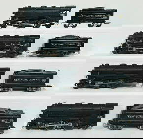 Marx Postwar O Gauge Four (4) Assorted Black Locomotives and Tenders (1 of 7)