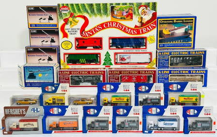 K-Line Modern O Gauge Automatic Crossing Gate Boxed X3/Operating Barrel Loader Boxed/4Freight Cars (1 of 6)