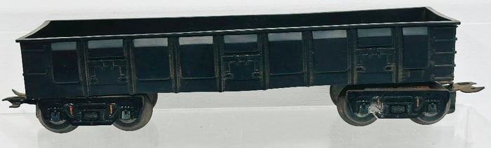 Marx Postwar O Gauge black plastic 8 Wheel Gondola Factory Prototype