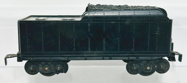 Marx Postwar O Gauge black plastic 4 Wheel Tender Factory Prototype