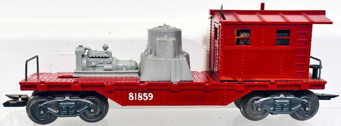 Marx Postwar O Gauge Work Caboose with generator Factory Prototype