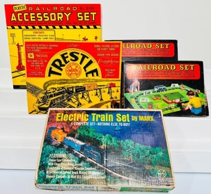 Marx Postwar O Gauge 4205 Set/Railroad Set/plastic Railroad Accessory Set #0430/Railroad Trestle Set