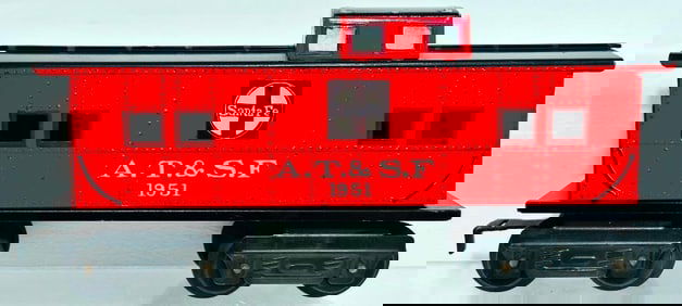 Marx Postwar O Gauge AT&SF Caboose Factory Prototype
