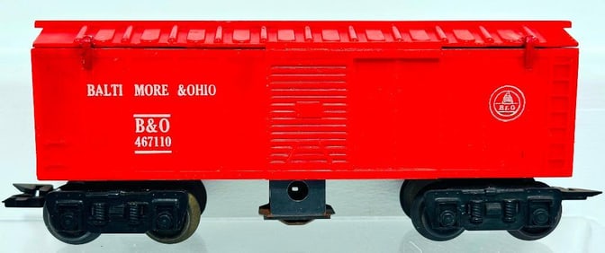 Marx Postwar O Gauge Baltimore and Ohio Missile Firing Box Car with controller Factory Prototype