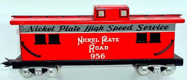 Marx Postwar O Gauge Nickel Plate Road 8 Wheel Caboose Factory Prototype