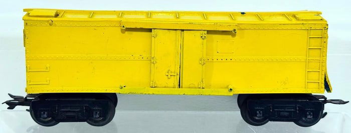 Marx Postwar O Gauge yellow metal 8 Wheel Caboose Factory Prototype