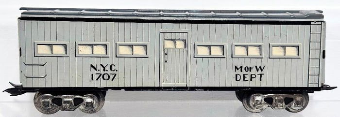 Marx Postwar O Gauge NYC Baggage Car Old-Fashioned Factory Prototype