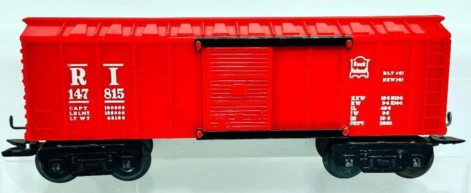 Marx Postwar O Gauge Rock Island Operating Two Man Box Car Factory Prototype