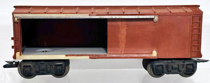 Marx Postwar O Gauge Unmarked Brown plastic 8 Wheel Box Car