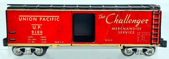 Marx Postwar O Gauge Union Pacific Box Car Factory Prototype