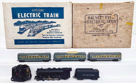 Marx Postwar O Gauge #44200 Set/Happy Time Electric Train Set/New York Central Locomotive and Tender (1 of 20)