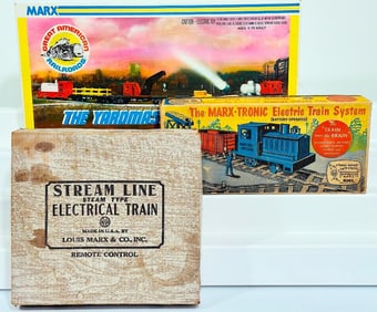 Marx Postwar O Gauge #2893 Marx-Tronic Battery-Operated Electric Train System Boxed/The Yardmaster