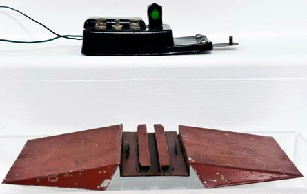 Marx Prewar & Postwar O Gauge metal Railroad Crossing Mechanism/Railroad Crossing Factory Prototypes