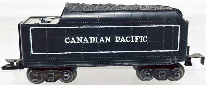 Marx Postwar O Gauge Canadian Pacific 8 Wheel Tender Factory Prototype