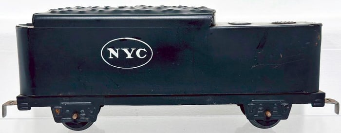 Marx Postwar O Gauge NYC Smooth Side 4 Wheel Tender Factory Prototype