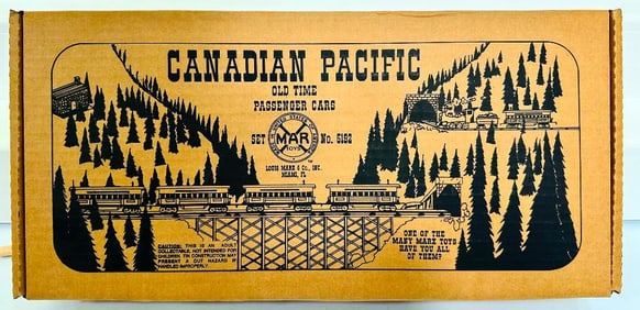 Marx Modern O Gauge Canadian Pacific Passenger Car X4 Boxed