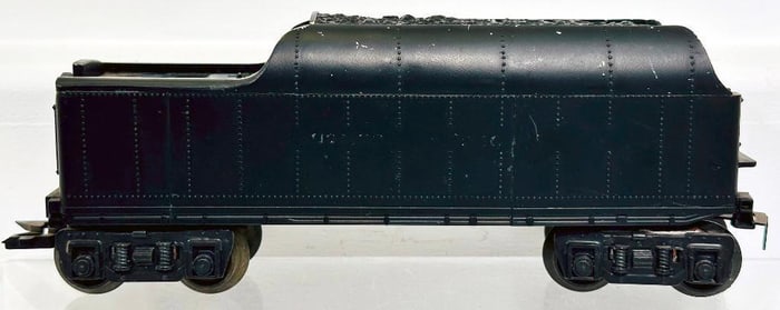 Marx Postwar O Gauge Unmarked black 8 Wheel Tender Factory Prototype