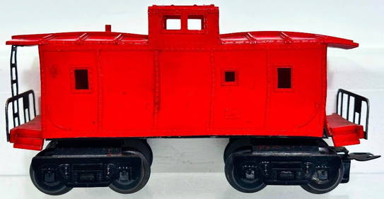 Marx Postwar O Gauge 8 wheel red plastic Caboose Factory Prototype (1 of 7)