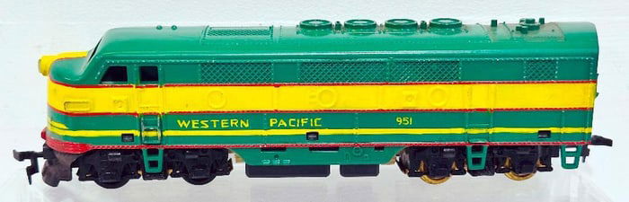 Marx Postwar HO Scale Western Pacific Powered Diesel A-Unit Factory Prototype