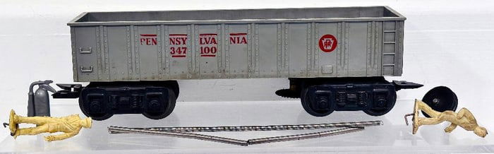 Marx Postwar O Gauge Operating Pennsylvania Hopper Car Factory Prototype