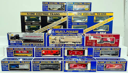 K-Line Modern O Gauge CNW Hopper 4 Car Pack/Kennecott Copper 4 Car Pack/CMJ Classic Crane Car (1 of 6)