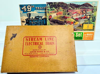 Marx Postwar O Gauge 49’er Battery-Operated Train Set/24353 Electric train Set/25235 Freight Train (1 of 20)