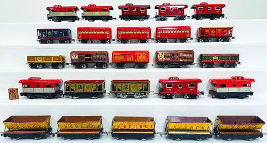 Marx Prewar and Postwar O Gauge Twenty-Five (25) Assorted Freight Cars
