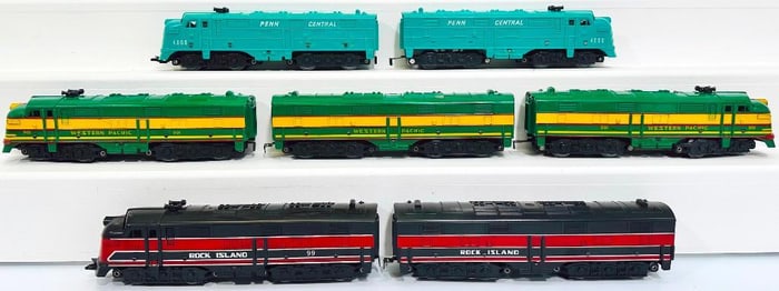 Marx Postwar O Gauge Assorted E5 Diesel Units