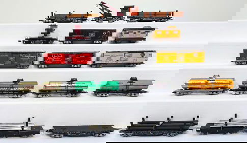 Marx Prewar and Postwar O Gauge Sixteen (16) Assorted Freight Cars