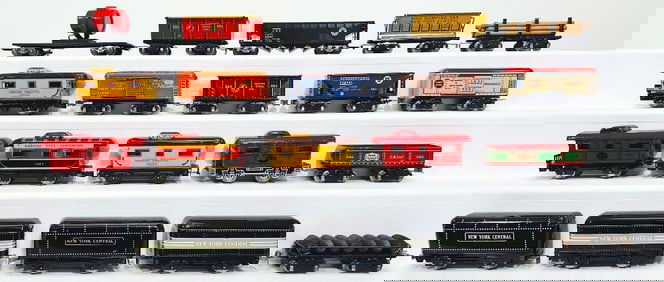 Marx Prewar and Postwar Twenty (20) Assorted Freight Cars and Tenders