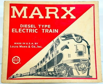 Marx for O Gauge Outfit No. 8142 Kansas City Southern A – B Diesel Freight Set Boxed