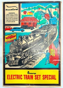 Marx Postwar O Gauge Outfit No. 7421 490 Locomotive Freight Set Boxed