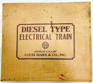 Marx Postwar O Gauge Outfit No. 7335 588 New York Central Diesel Switcher Freight Set Boxed