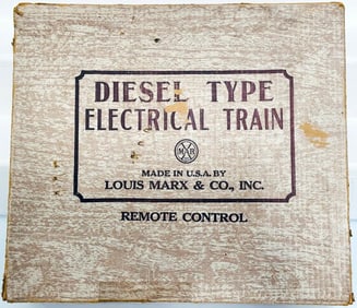 Marx Postwar O Gauge Outfit No. 7952 799 Rock Island Diesel Switcher Freight Set Boxed