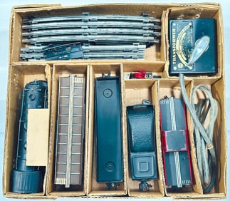 Marx Postwar O Gauge Outfit No. 25219 999 Locomotive Freight Set Boxed