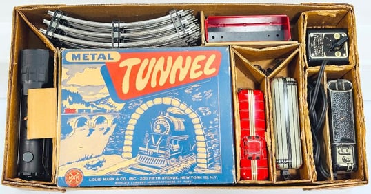 Marx Postwar O Gauge Outfit No. 5525 591 Locomotive Freight Set Boxed