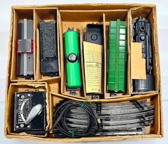 Marx Postwar O Gauge Outfit No. 24824 400 Locomotive Freight Set Boxed