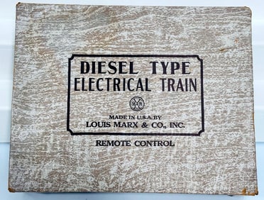 Marx Postwar O Gauge Outfit No. 8935 Monon A – B Diesel Freight Set Boxed