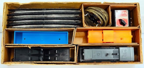 Marx Postwar O Gauge Outfit Allstate Outfit No. 9623 588 NYC Switcher Freight Set Boxed