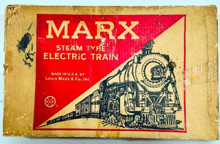 Marx Postwar O Gauge Outfit No. 4950 400 Locomotive Freight Set Boxed