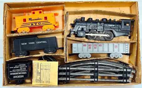 Marx Postwar O Gauge Outfit No. 4950 400 Locomotive Freight Set Boxed